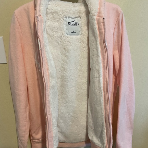 Womens Medium Hollister Logo Fleece Lined Hoodie - Picture 2 of 4